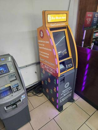 GetCoins - Bitcoin ATM - inside of Hurst Lucky Mart